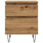 Preview: Nachttisch Artisan-Eiche 40x35x50 cm Holzwerkstoff