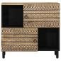 Preview: Sideboard 80x33,5x75 cm Raues Mangoholz