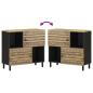 Preview: Sideboard 80x33,5x75 cm Raues Mangoholz