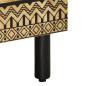 Preview: Nachttisch Schwarz 40x33x46 cm Raues Mangoholz