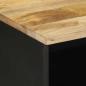 Preview: TV-Schrank Schwarz 70x33,5x46 cm Raues Mangoholz