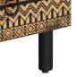 Preview: TV-Schrank Schwarz 70x33,5x46 cm Raues Mangoholz