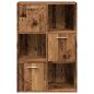 Preview: Bücherschrank Altholz-Optik 60,5x30x90 cm Holzwerkstoff