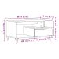 Preview: Couchtisch Artisan-Eiche 90x49x45 cm Holzwerkstoff
