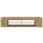 Preview: TV-Schrank mit LED-Leuchten Artisan-Eiche 135x39x30 cm