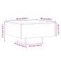 Preview: Couchtisch Altholz-Optik 60x60x31,5 cm Holzwerkstoff