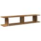 Preview: Wandregale 2 Stk. Altholz-Optik 105x18x20 cm Holzwerkstoff