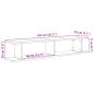 Preview: Wandregale 2 Stk. Altholz-Optik 105x18x20 cm Holzwerkstoff