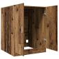 Preview: Waschmaschinenschrank Altholz-Optik 70,5x71,5x91,5 cm