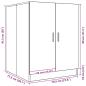 Preview: Waschmaschinenschrank Altholz-Optik 70,5x71,5x91,5 cm