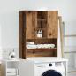 Preview: Waschmaschinenschrank Altholz-Optik 70,5x25,5x90 cm