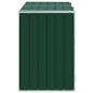 Preview: Mülltonnenbox für 2 Tonnen Grün 144x81x113 cm Stahl
