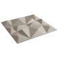 Preview: Wandpaneele 12 Stk. Beton 50x50 cm XPS 3 m² Diamant