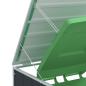Preview: Mülltonnenbox für 2 Tonnen Anthrazit 144x81x113 cm Stahl
