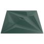 Preview: Wandpaneele 12 Stk. Grün 50x50 cm XPS 3 m² Stern