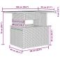 Preview: 5-tlg. Garten-Sofagarnitur mit Kissen Grau Poly Rattan