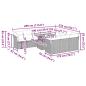 Preview: 11-tlg. Garten-Sofagarnitur mit Kissen Schwarz Poly Rattan