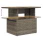 Preview: 7-tlg. Garten-Sofagarnitur mit Kissen Grau Poly Rattan