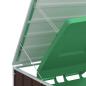 Preview: Mülltonnenbox für 3 Tonnen Braun 216x81x115 cm Stahl