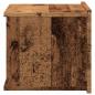 Preview: Wand-Nachttische 2 Stk. Altholz-Optik 40x32x30 cm