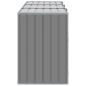 Preview: Mülltonnenbox für 3 Tonnen Grau 216x81x115 cm Stahl