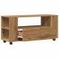 Preview: TV-Schrank mit Rollen Artisan-Eiche 102x34,5x43cm Holzwerkstoff