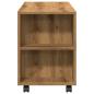 Preview: TV-Schrank mit Rollen Artisan-Eiche 102x34,5x43cm Holzwerkstoff