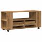 Preview: TV-Schrank mit Rollen Artisan-Eiche 102x34,5x43cm Holzwerkstoff