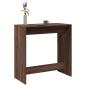 Preview: ARDEBO.de - Bartisch Braun Eichen-Optik 102x50x103,5 cm Holzwerkstoff