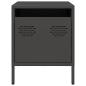 Preview: Nachttisch Schwarz 35x39x43,5 cm Stahl