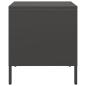 Preview: Nachttisch Schwarz 35x39x43,5 cm Stahl