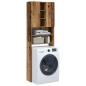 Preview: ARDEBO.de - Waschmaschinenschrank Altholz-Optik 64x25,5x190 cm
