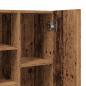 Preview: Waschmaschinenschrank Altholz-Optik 64x25,5x190 cm