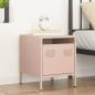 Preview: Nachttisch Rosa 35x39x43,5 cm Stahl