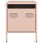 Preview: Nachttisch Rosa 35x39x43,5 cm Stahl