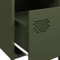 Preview: Nachttisch Olivgrün 35x39x43,5 cm Stahl