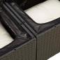 Preview: ARDEBO.de - 7-tlg. Garten-Sofagarnitur mit Kissen Schwarz Poly Rattan