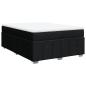 Preview: Boxspringbett mit Matratze Schwarz 160x200 cm Stoff