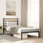 Preview: ARDEBO.de - Metallbett ohne Matratze Sonoma-Eiche 100x200 cm