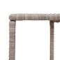 Preview: 10-tlg. Garten-Sofagarnitur mit Kissen Hellgrau Poly Rattan
