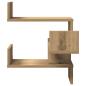 Preview: Wand-Eckregale 2 Stk. Artisan-Eiche 40x40x49,5 Holzwerkstoff