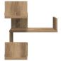 Preview: Wand-Eckregale 2 Stk. Artisan-Eiche 40x40x49,5 Holzwerkstoff
