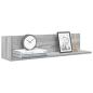 Preview: ARDEBO.de - Wandregale 2 Stk. Grau Sonoma 75x16,5x16,5 cm Holzwerkstoff