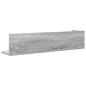 Preview: Wandregale 2 Stk. Grau Sonoma 75x16,5x16,5 cm Holzwerkstoff