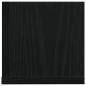 Preview: Wandregale 2 Stk. Schwarz 100x16,5x16,5 cm Holzwerkstoff