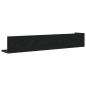 Preview: Wandregale 2 Stk. Schwarz 100x16,5x16,5 cm Holzwerkstoff