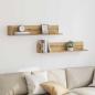 Preview: Wandregale 2 Stk. Artisan-Eiche 100x16,5x16,5 cm Holzwerkstoff