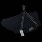 Preview: Hundemantel mit Geschirr Wasserdicht Reflektierend Schwarz 5XL