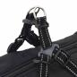 Preview: Hundemantel mit Geschirr Wasserdicht Reflektierend Schwarz 5XL