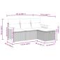 Preview: 4-tlg. Garten-Sofagarnitur mit Kissen Beige Poly Rattan